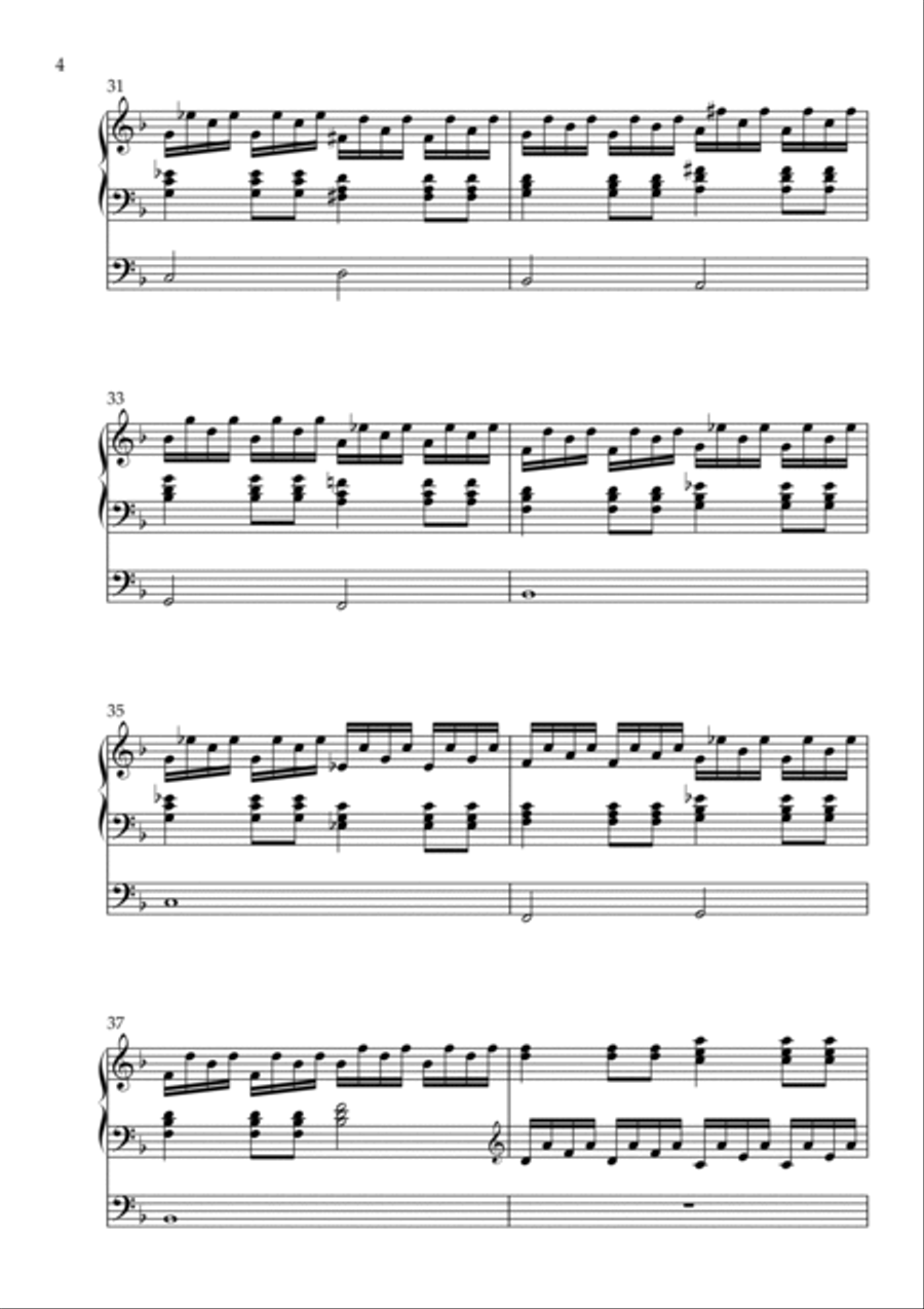 Toccata on Veni Creator Spiritus, Op. 110 (Organ Solo) by Vidas Pinkevicius (2022) Organ Solo scores gallery preview page 4