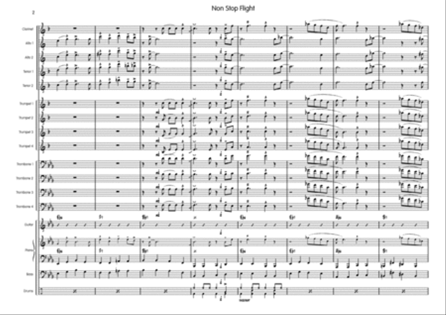 Non Stop Flight Big Band scores gallery preview page 3