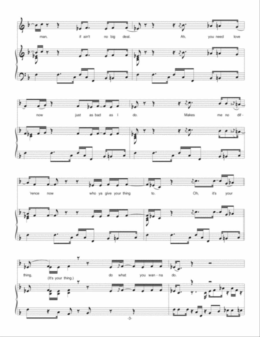 It's Your Thing It's Your Thing Voice scores gallery preview page 3