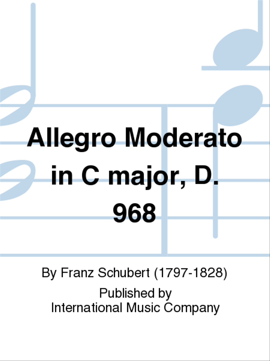 Allegro Moderato In C Major, D. 968 Cello scores gallery preview page 1