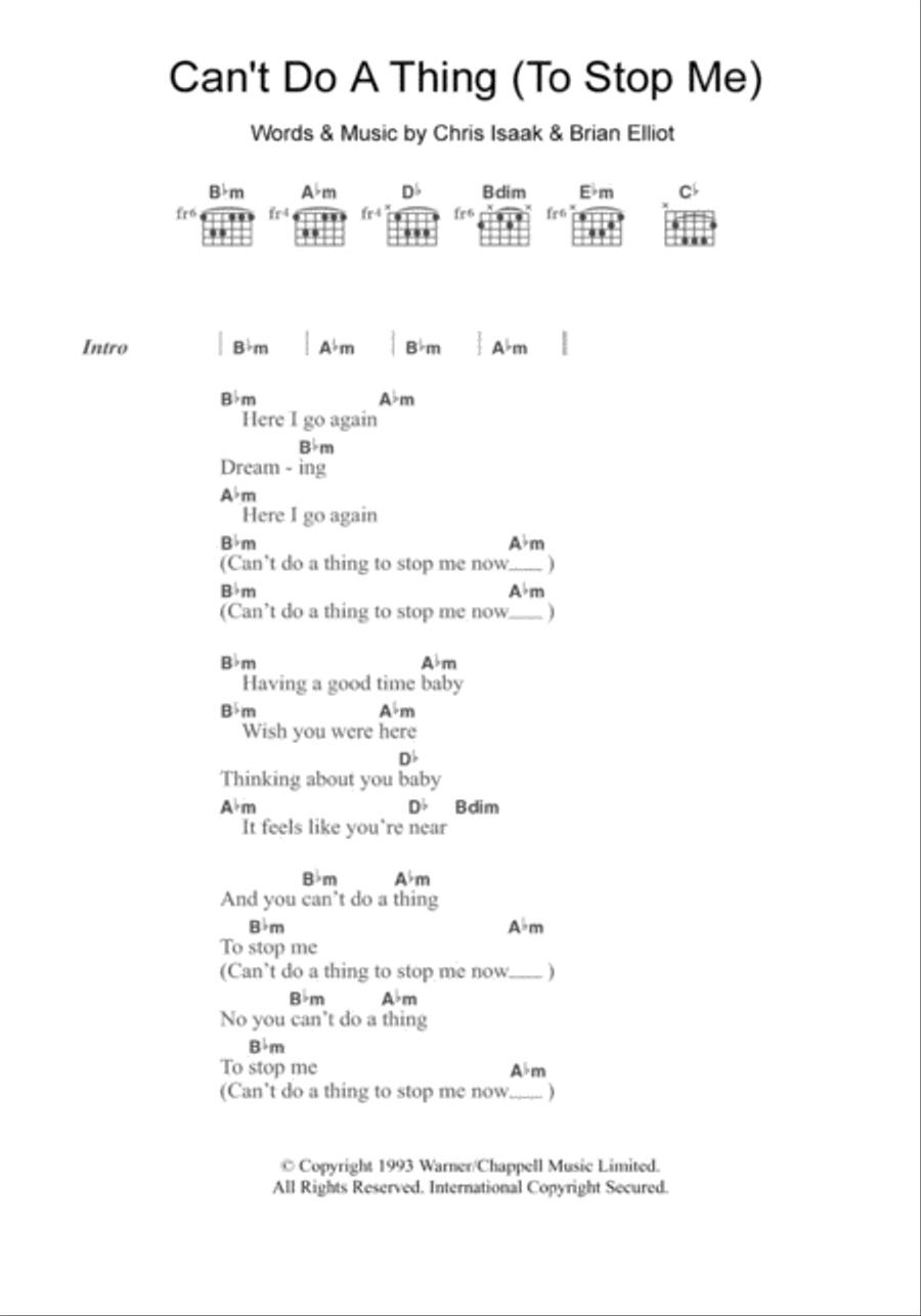 Can't Do A Thing (To Stop Me) Acoustic Guitar scores gallery preview page 1