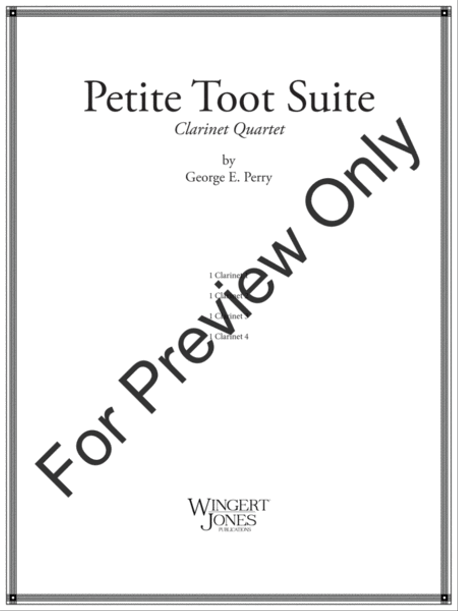 Petite Toot Suite B-Flat Clarinet scores gallery preview page 2