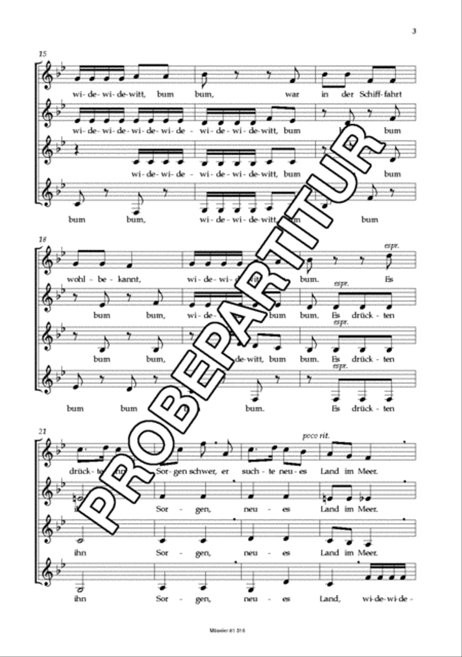 Die Entdeckung Amerikas op. 40,2 SSAA scores gallery preview page 4
