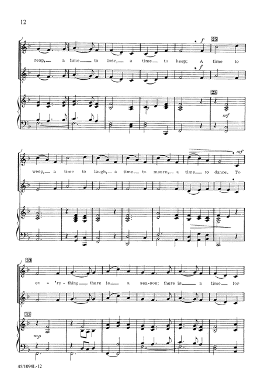 10 Anthems for about 10 Singers Unison Choir scores gallery preview page 13