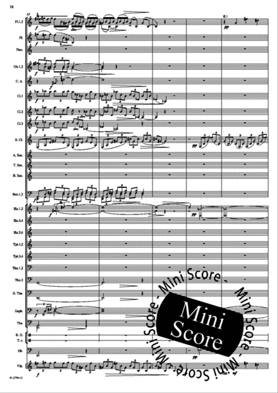 Concerto for Percussion and Band Concert Band scores gallery preview page 22