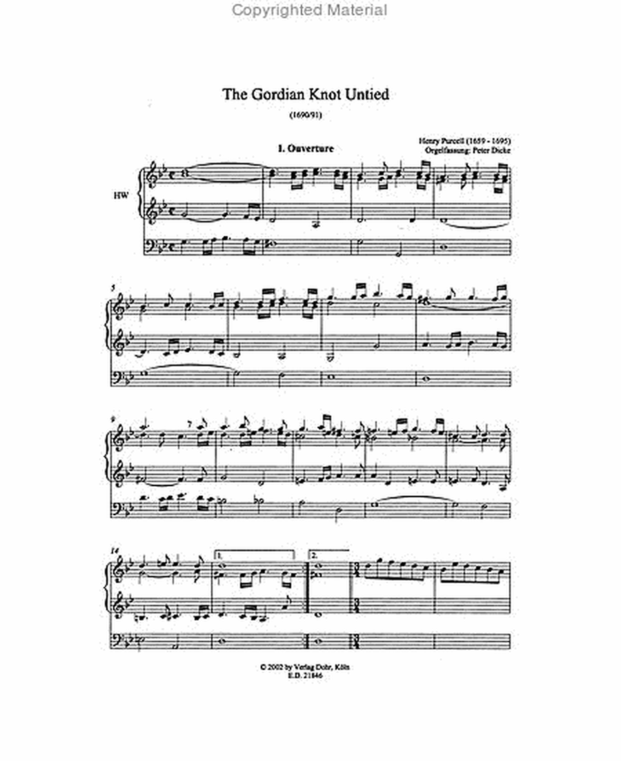 The Gordian Knot Untied (für Orgel solo)