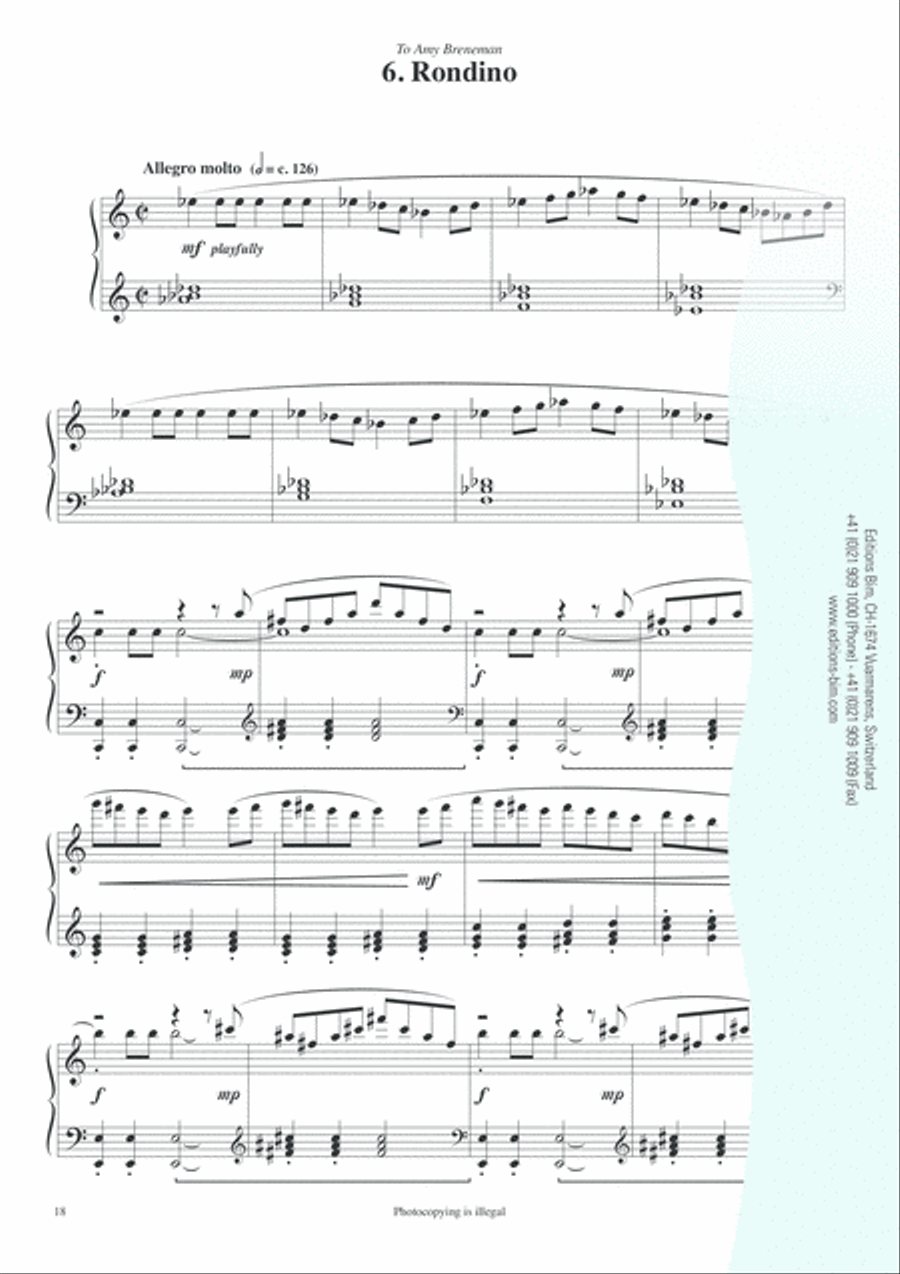 6 Bagatelles 6 Bagatelles Piano Solo scores gallery preview page 10