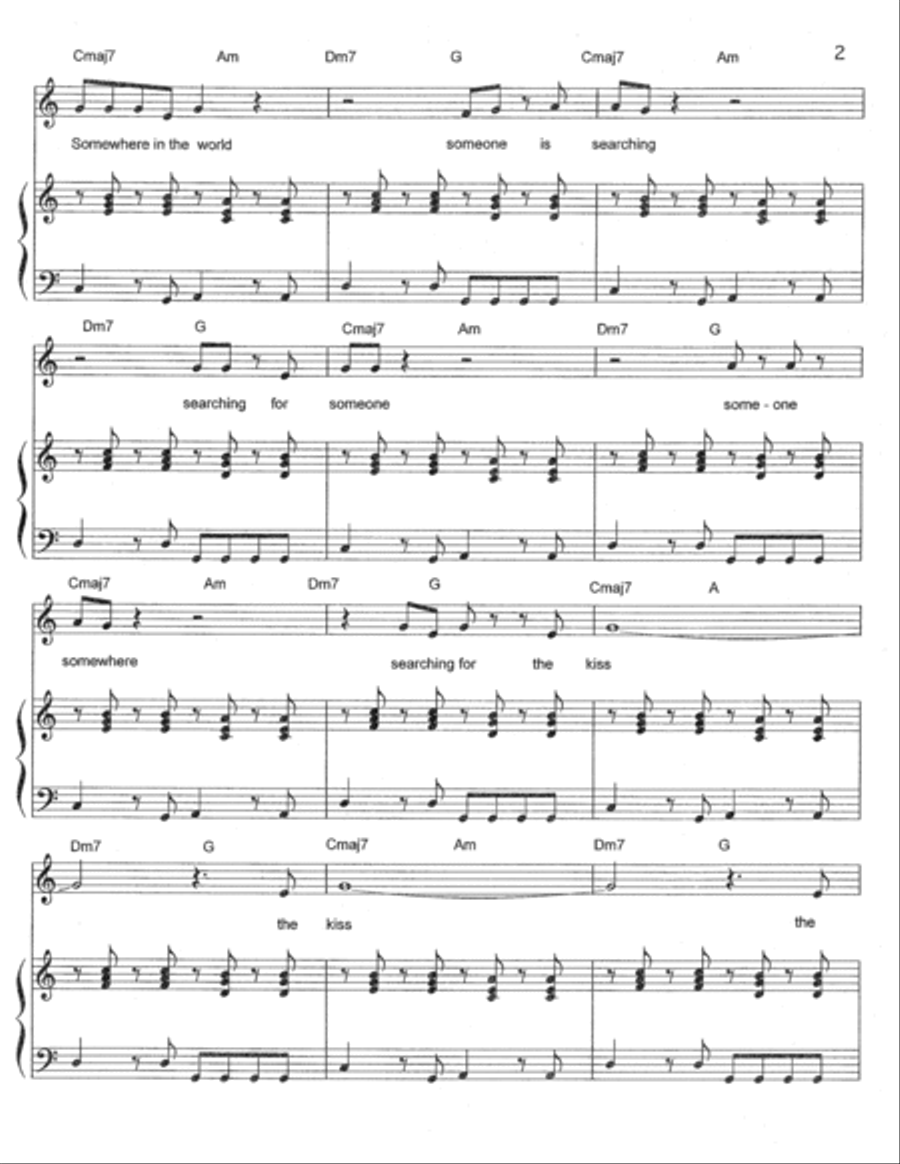 The Kiss, Such A Kiss Voice scores gallery preview page 4