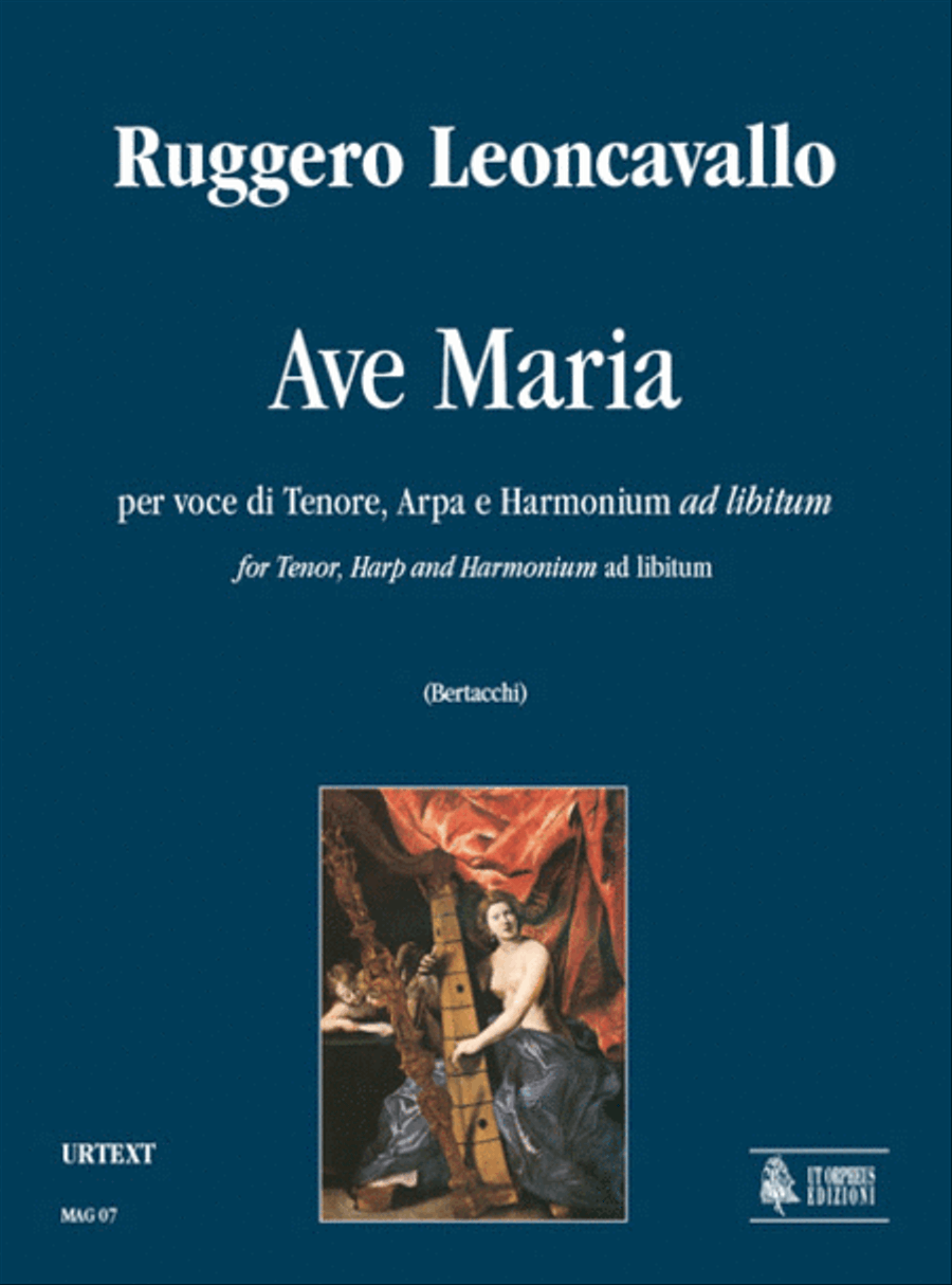 Ave Maria for Tenor, Harp and Harmonium ad libitum Harp scores gallery preview page 1