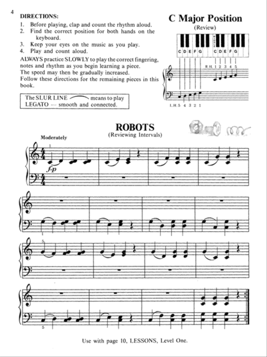 David Carr Glover Method for Piano Technic Piano Method scores gallery preview page 3