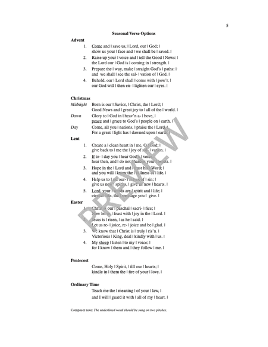 A Festive Alleluia 4-Part scores gallery preview page 8