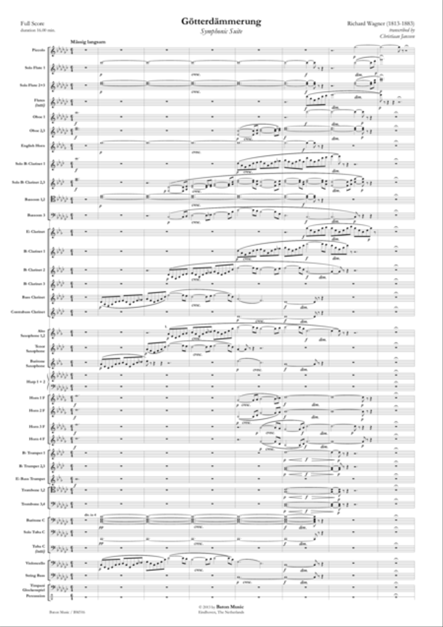 Götterdämmerung Concert Band scores gallery preview page 2