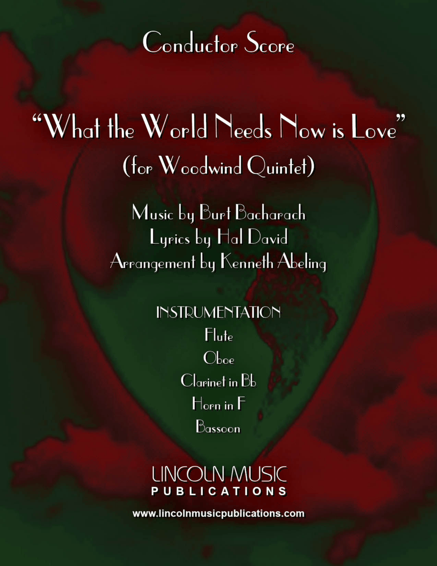 What The World Needs Now Is Love Woodwind Quintet scores gallery preview page 1