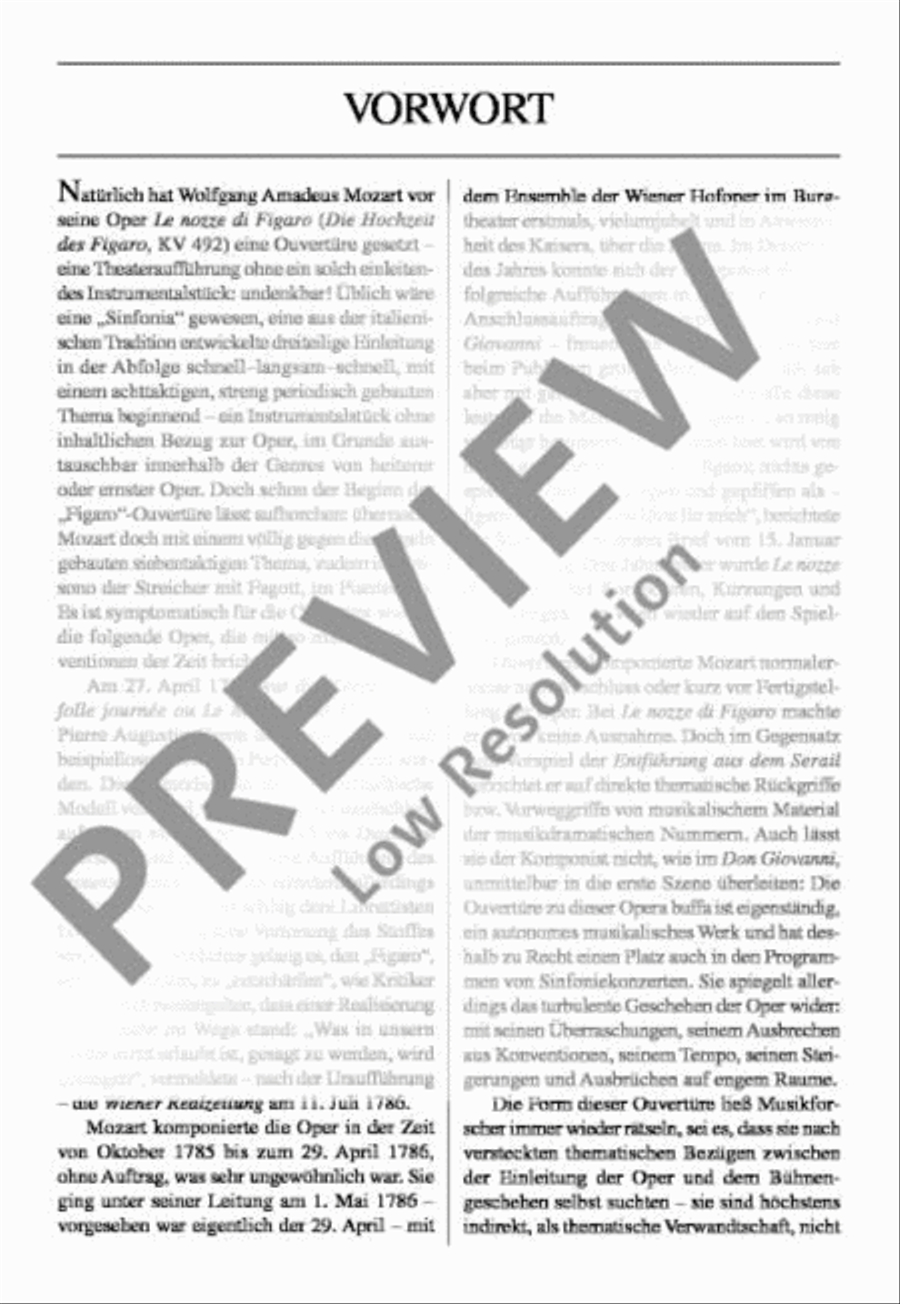 The Marriage of Figaro Orchestra scores gallery preview page 6