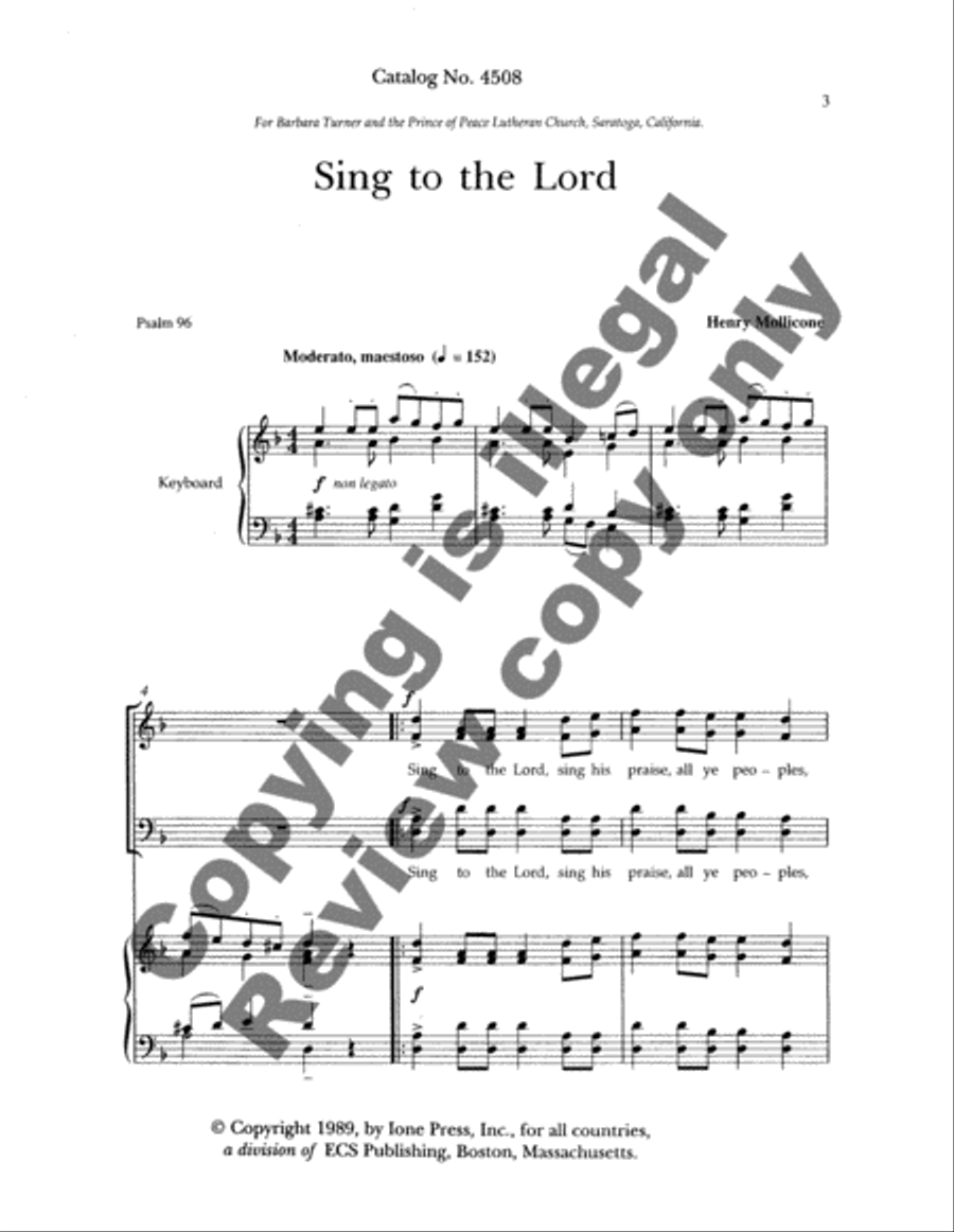 Sing to the Lord 4-Part scores gallery preview page 3