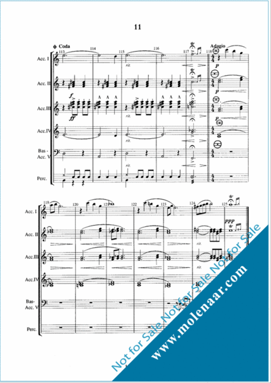Le Jour D'Accordeon Accordion Orchestra scores gallery preview page 15