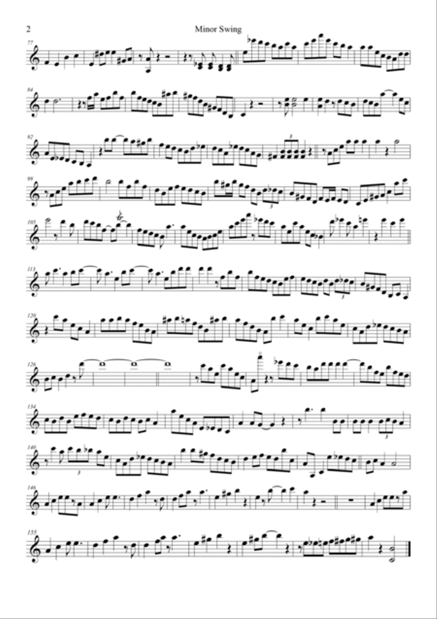 Minor Swing Minor Swing String Duet scores gallery preview page 2