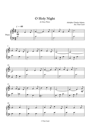 Book cover for O Holy Night. For Easy Piano