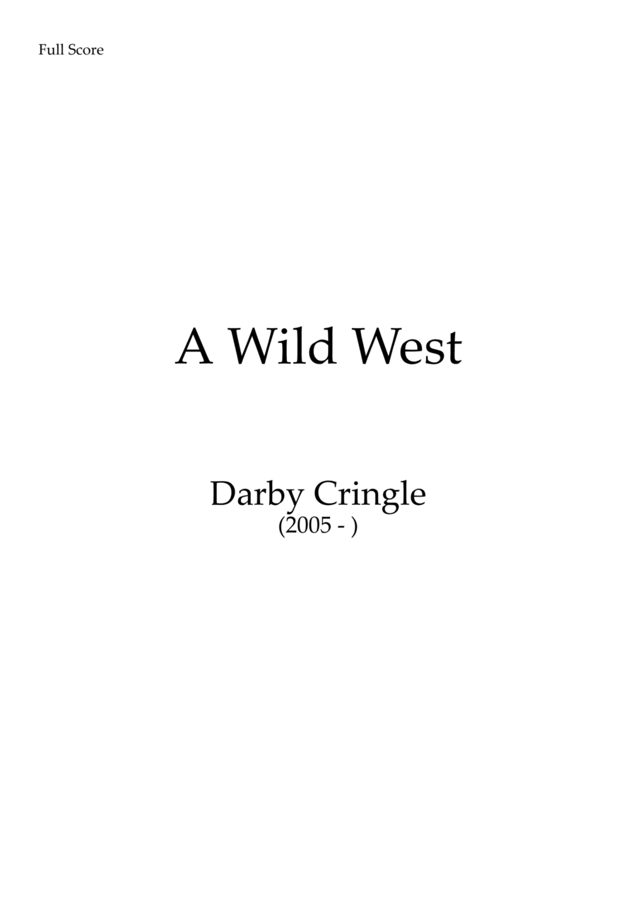 A Wild West Small Ensemble scores gallery preview page 1
