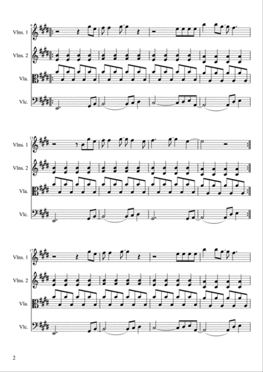 Don't Stop Believin' Don't Stop Believin' String Quartet scores gallery preview page 2