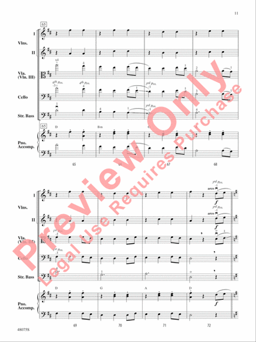Shifting Sands String Orchestra scores gallery preview page 12