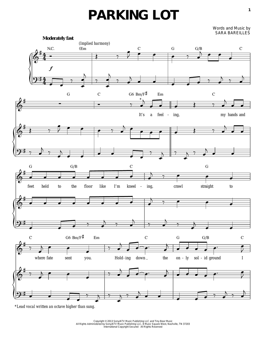 Parking Lot Acoustic Guitar scores gallery preview page 1