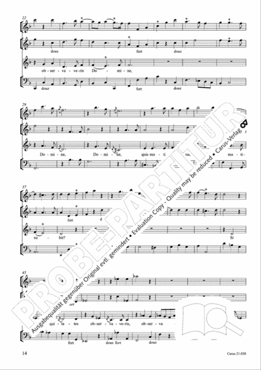 De profundis Men's Choir scores gallery preview page 15