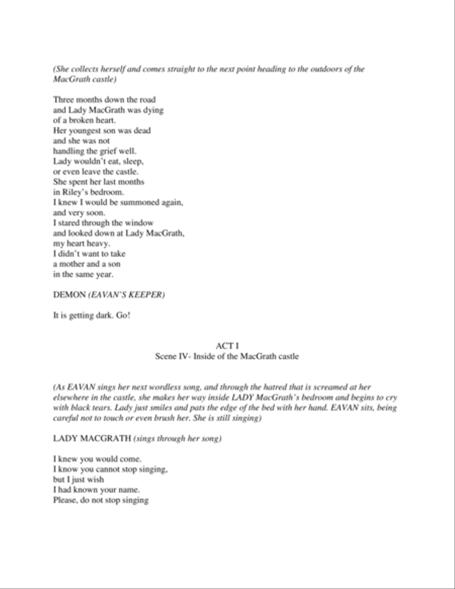 Eavan (Libretto) Voice Solo scores gallery preview page 6