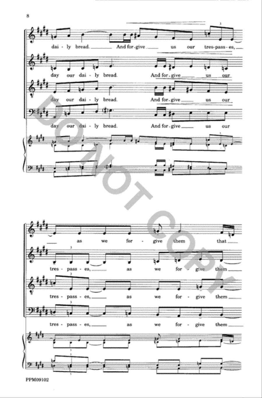Responses and Prayers 4-Part scores gallery preview page 9