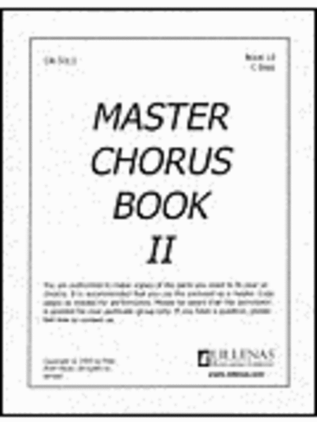 Master Chorus Book II, Orchestration Book 13, Bass Instrument in C