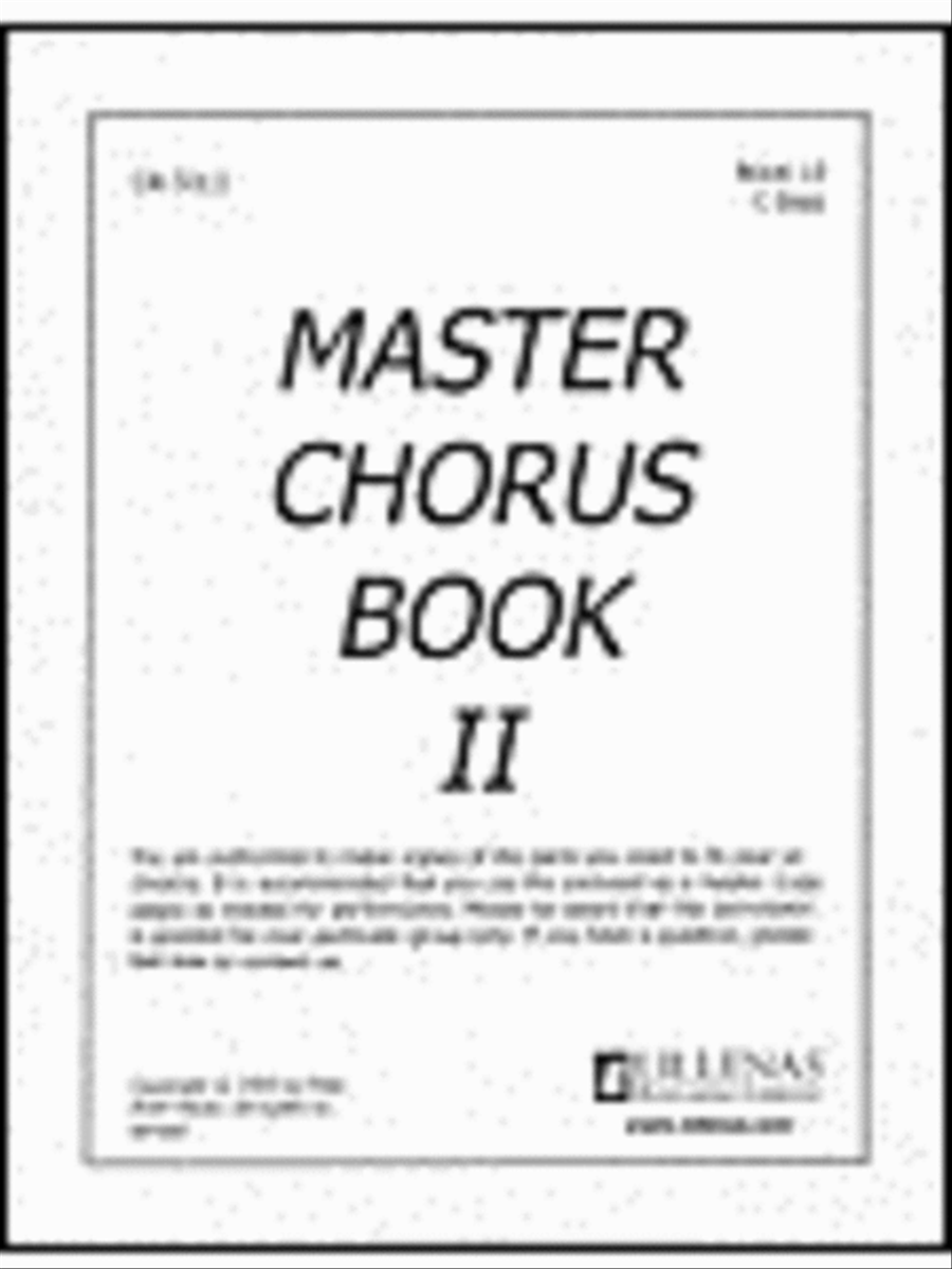 Master Chorus Book II, Orchestration Book 13, Bass Instrument in C