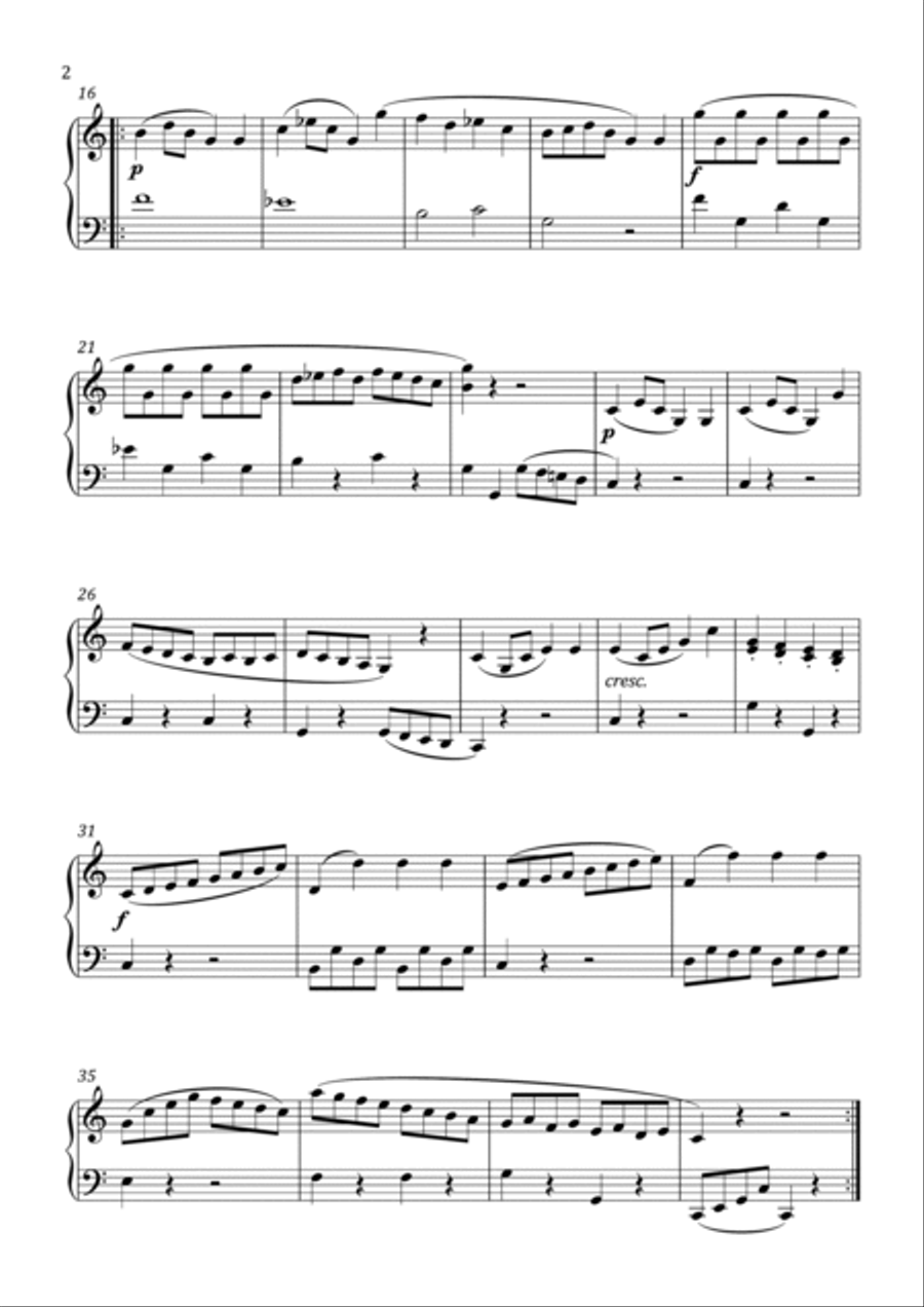 Clementi - Sonatina No.1 in C Major - Easy Piano Method scores gallery preview page 3