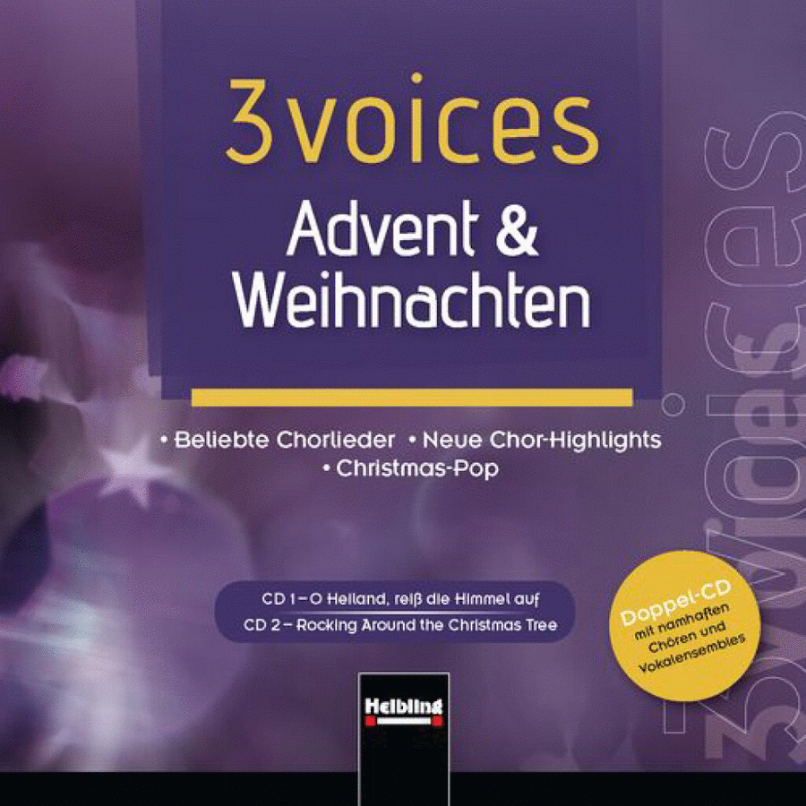3 Voices - Advent und Weihnachten (Cds) Voice scores gallery preview page 1