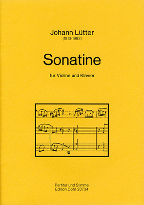 Book cover for Sonatine für Violine und Klavier