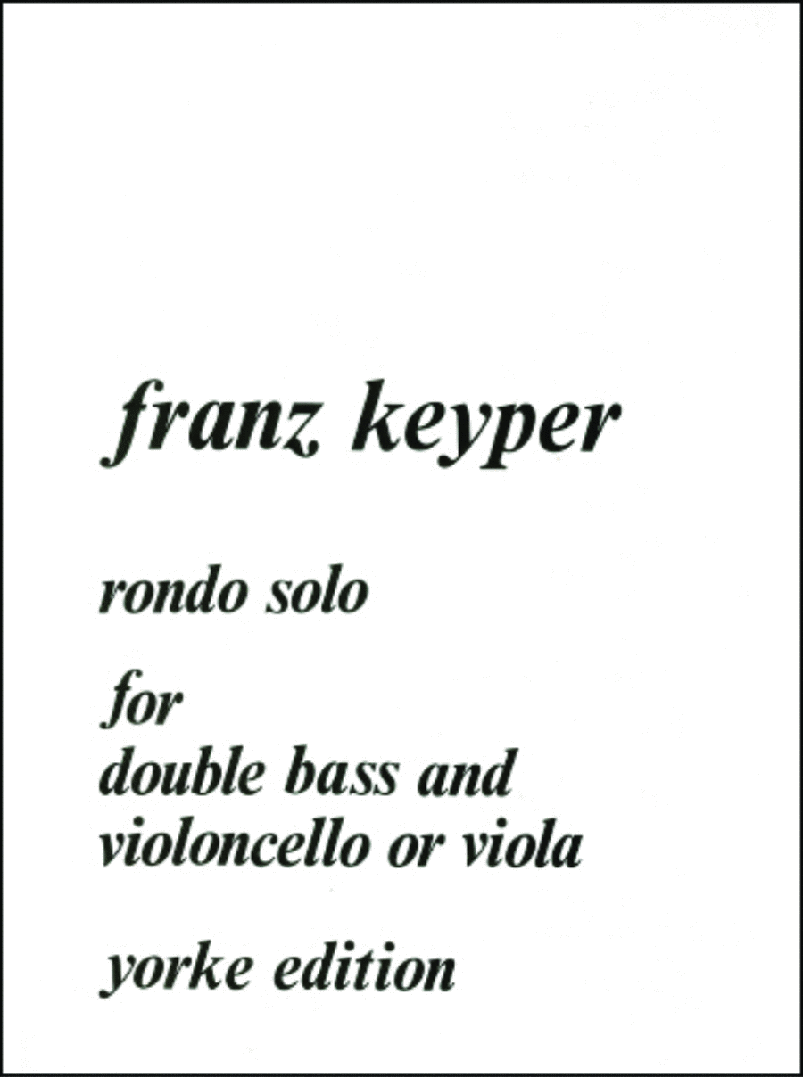 Rondo Solo. Cello & DB