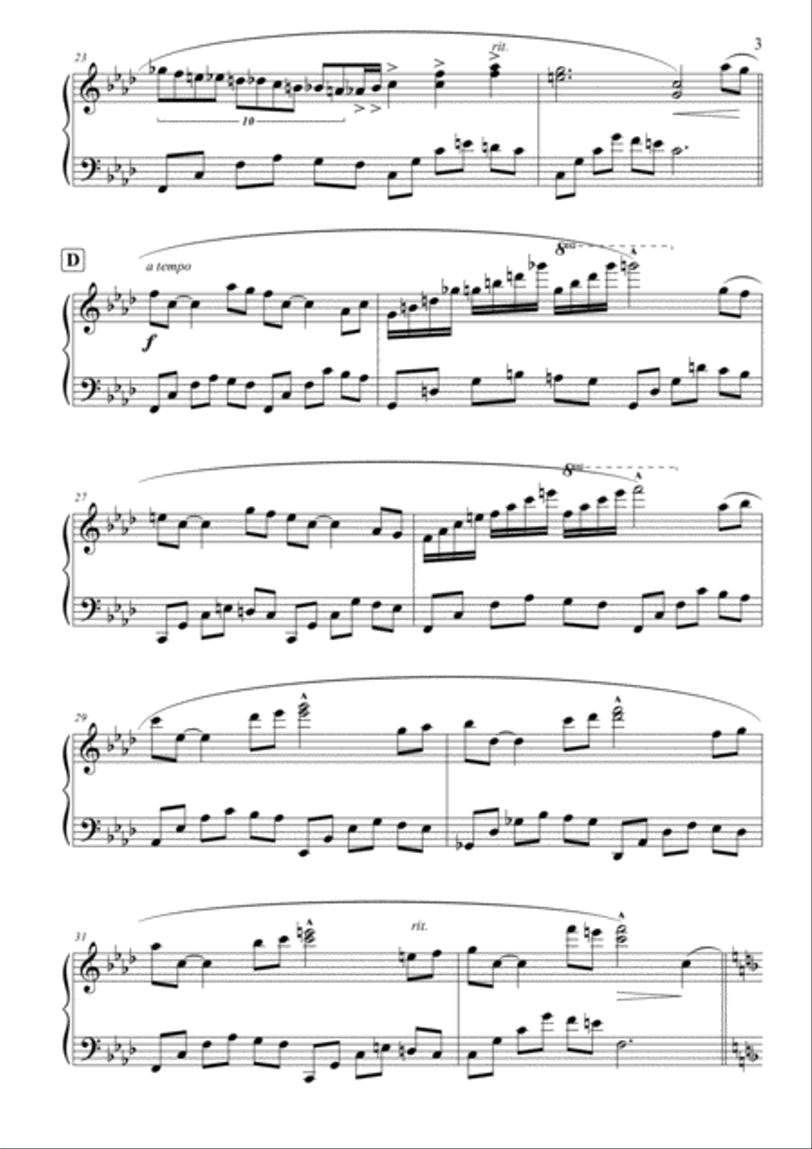 Ballade of Contemplation Ballade of Contemplation Piano Solo scores gallery preview page 4