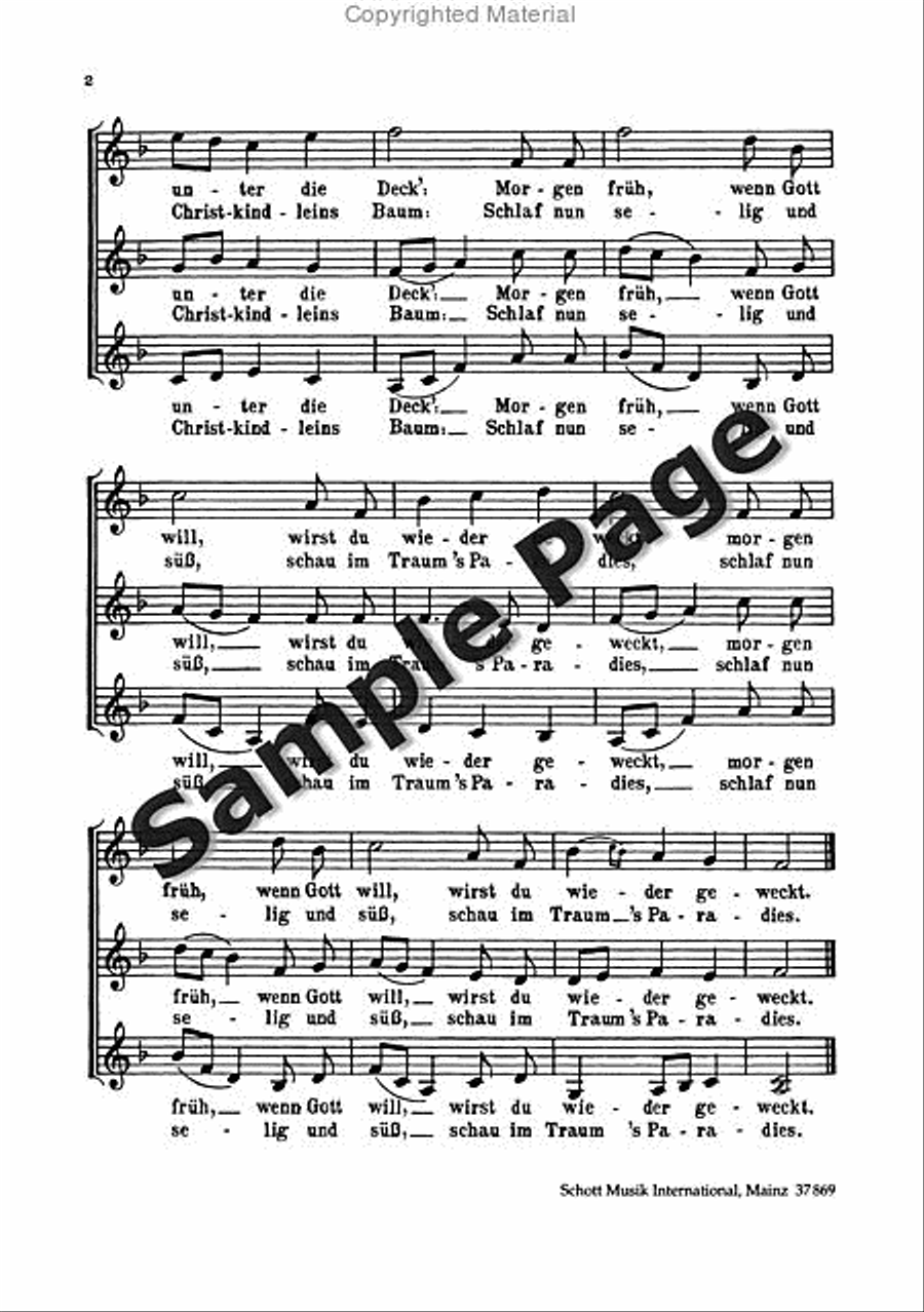 Brahms Wiegenlied Score SMezA scores gallery preview page 3