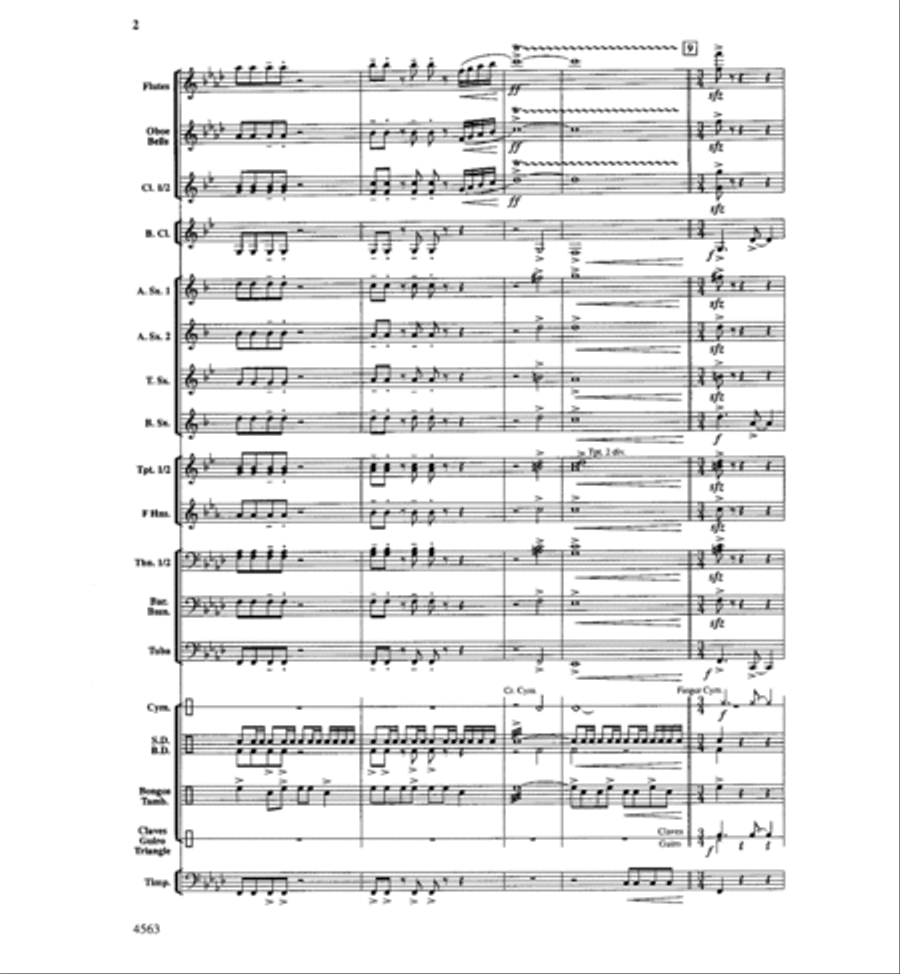 The Eagle's Triumph The Eagle's Triumph Concert Band scores gallery preview page 3