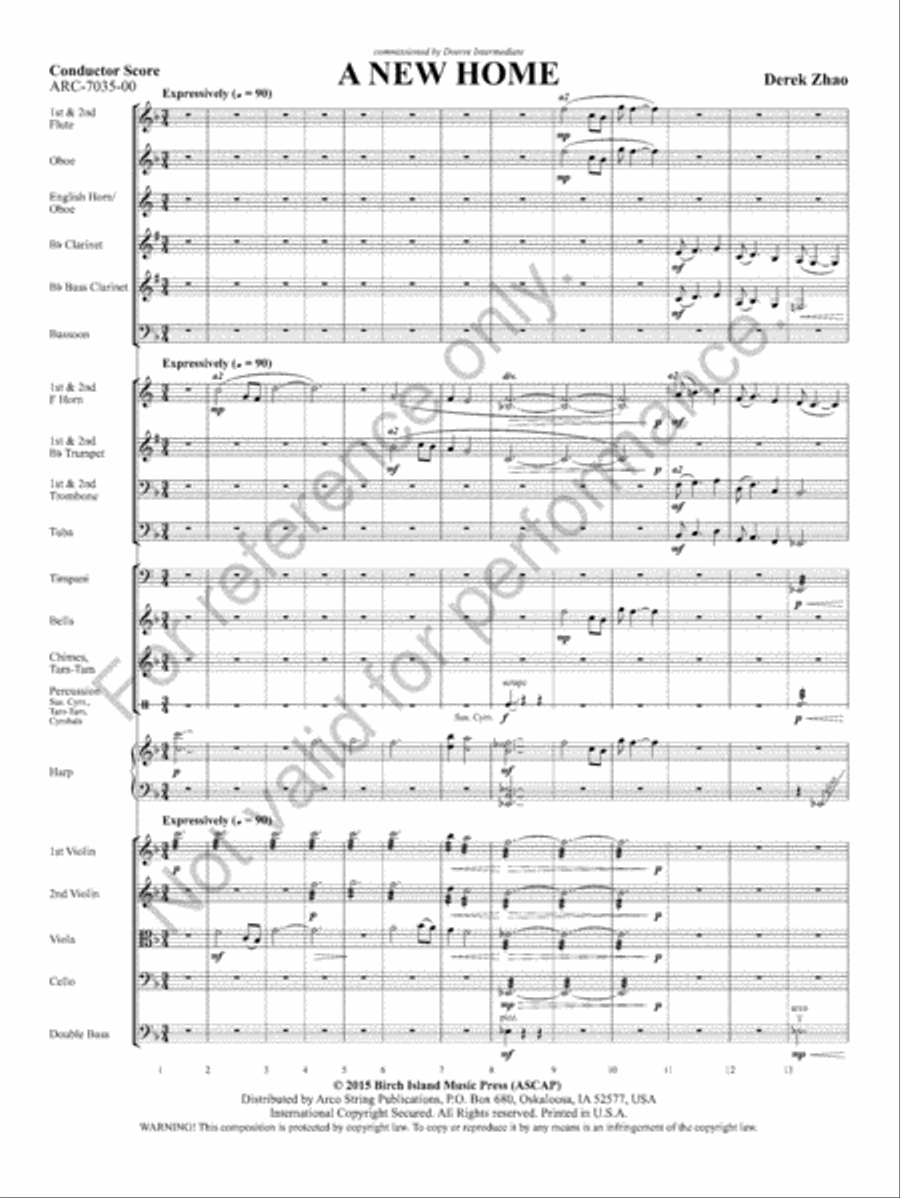 A New Home Full Orchestra scores gallery preview page 4