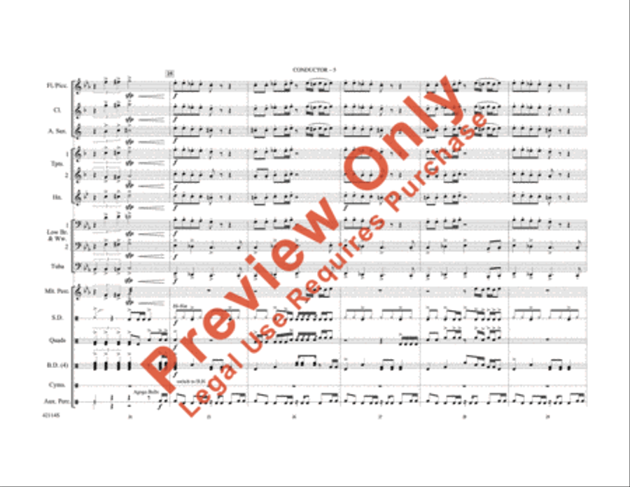 Love Rollercoaster Love Rollercoaster Marching Band scores gallery preview page 6