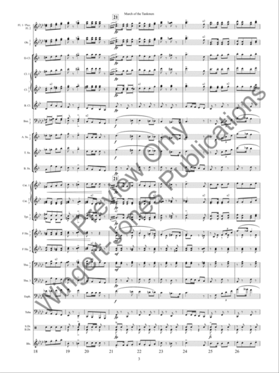 March of the Tankmen March of the Tankmen Concert Band scores gallery preview page 6