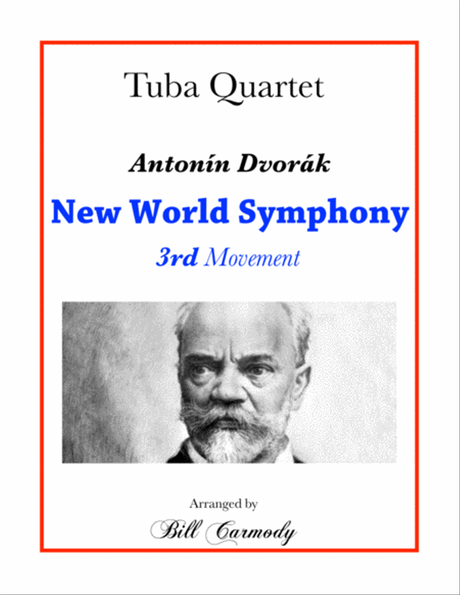 New World Symphony mvt 3 Brass Ensemble scores gallery preview page 1