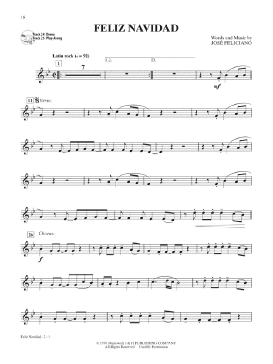 Ultimate Christmas Instrumental Solos Clarinet Solo scores gallery preview page 4