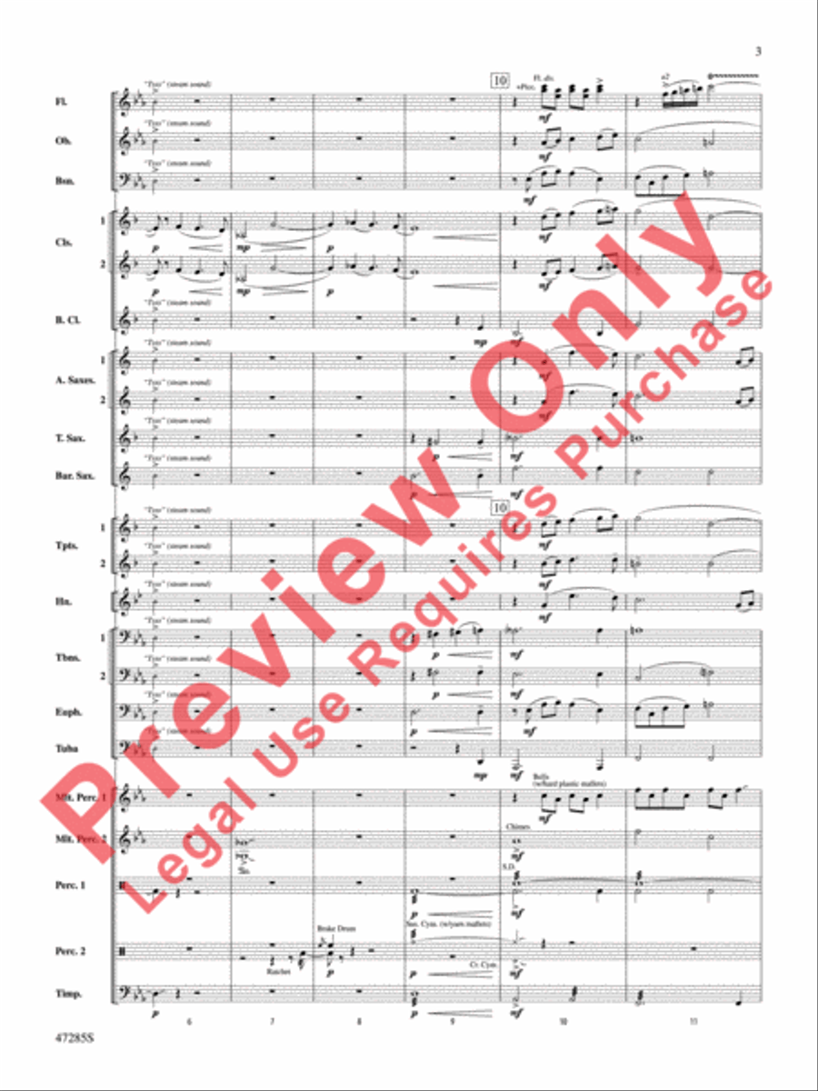 Extraordinary Machines of Clockwork and Steam Concert Band scores gallery preview page 4