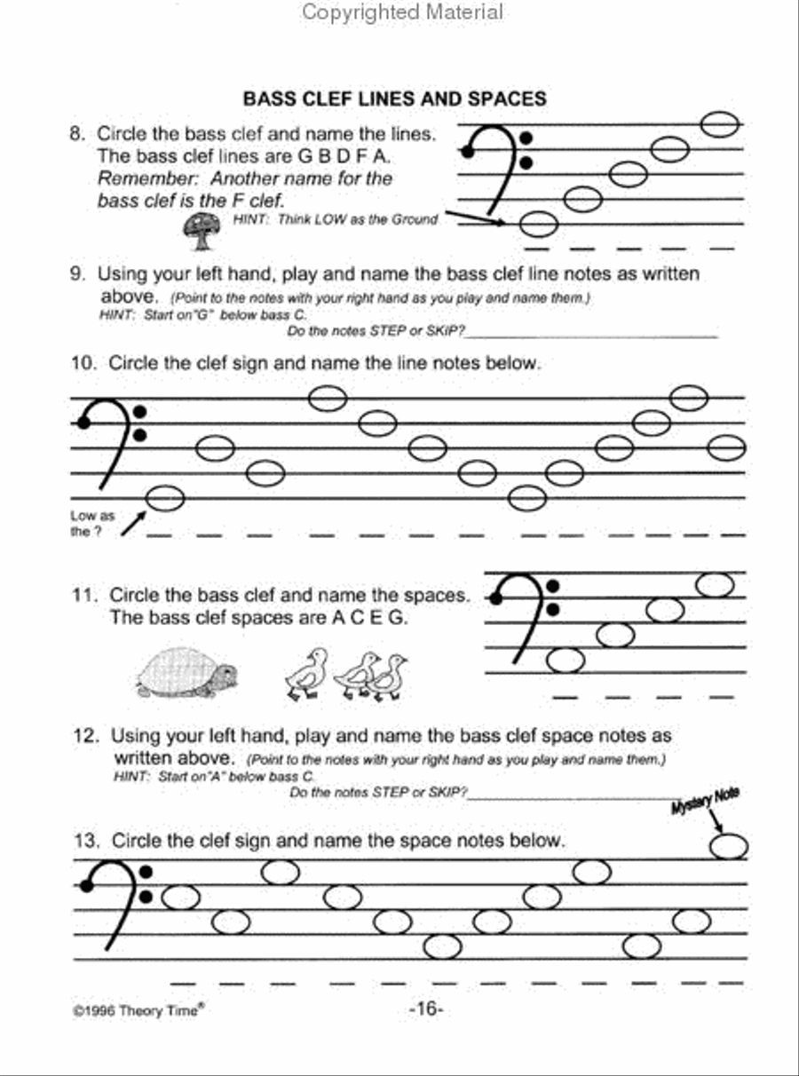 Theory Time Grade 2 Workbook Piano Method scores gallery preview page 3