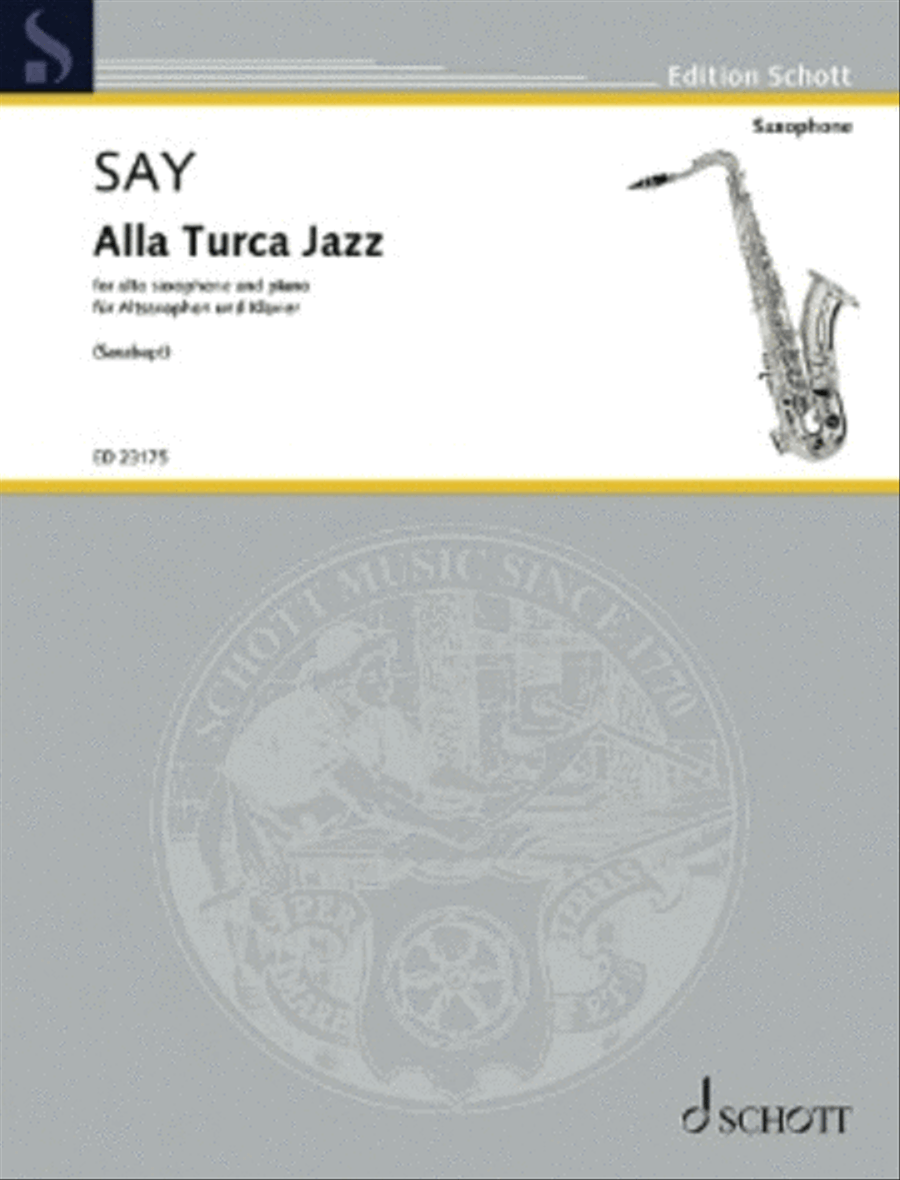 Alla Turca Jazz Op. 5b. Alto Saxophone scores gallery preview page 1