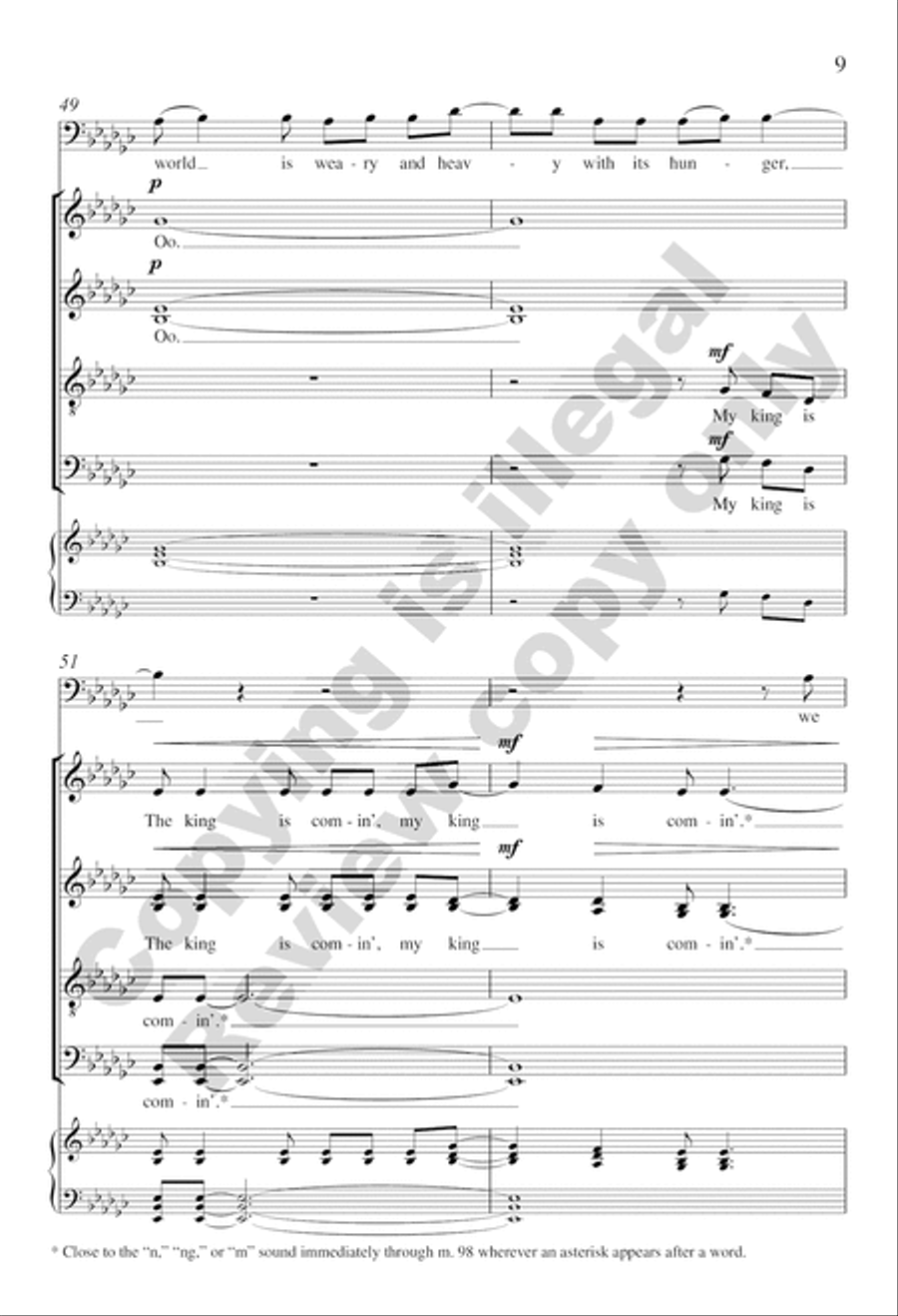 My King Is Comin' Soon 4-Part scores gallery preview page 8