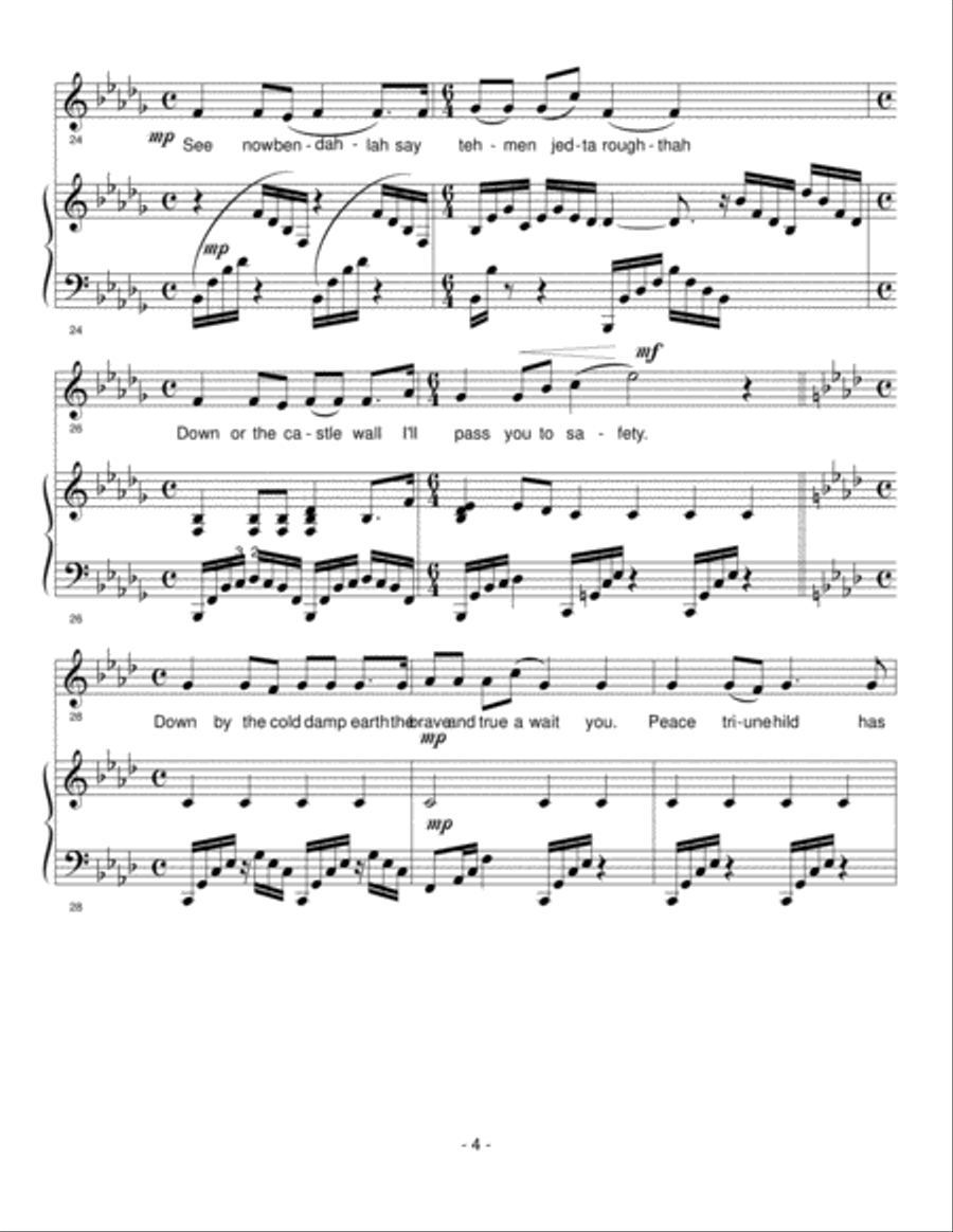 Te Nah (Night Blessing), Op. 4 Soprano Voice scores gallery preview page 4