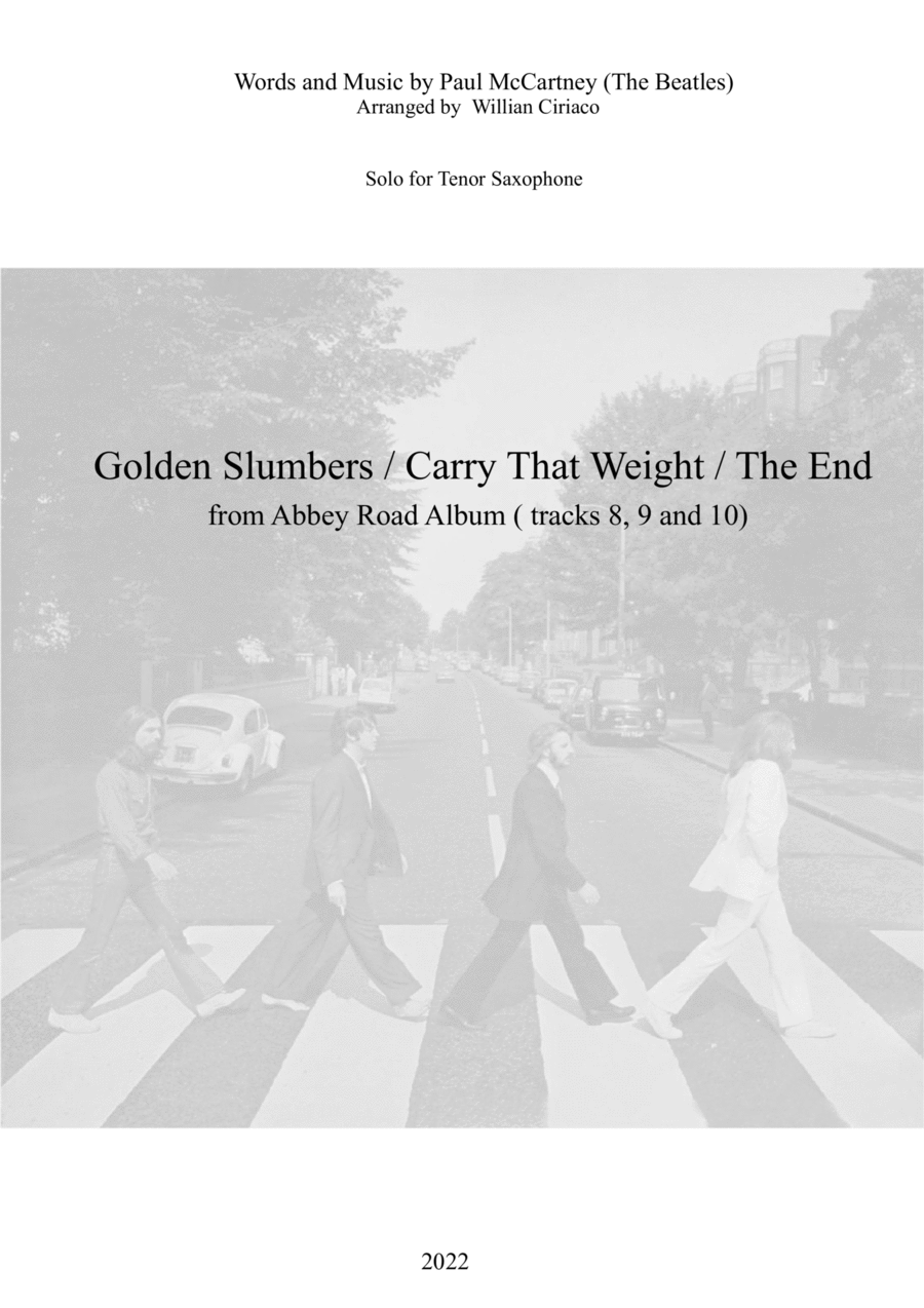 Golden Slumbers / Carry That Weight / The End Small Ensemble scores gallery preview page 1