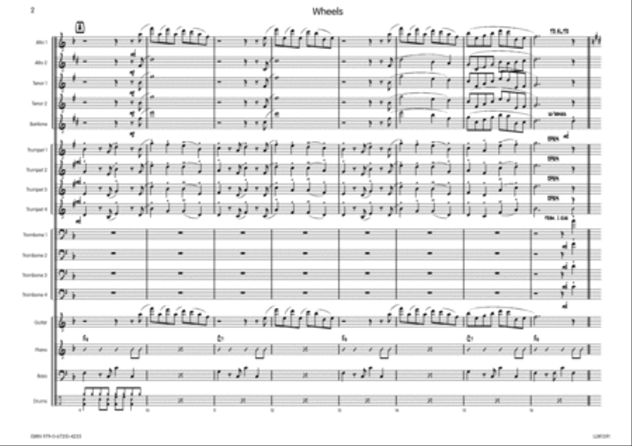 Wheels Big Band scores gallery preview page 3